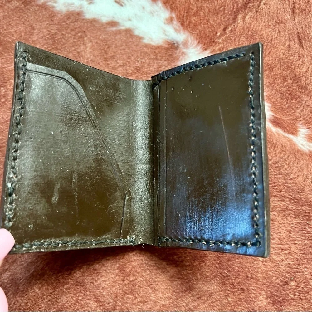 Vintage Mallard Duck Hand Painted Bifold Wallet